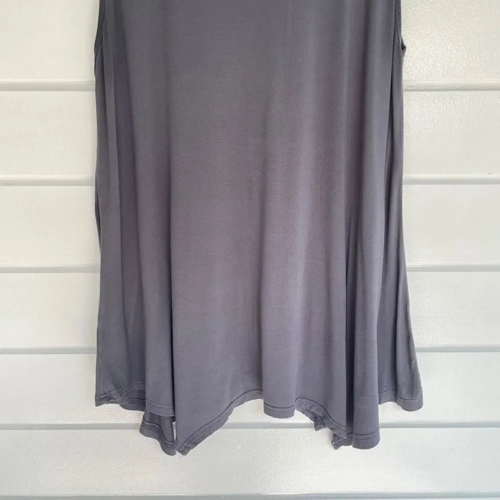 Larace Crew Neck Swing Flare Solid Sleeveless Tank Top Size XL